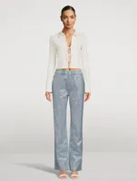 Le Jane Embellished Straight-Leg Jeans