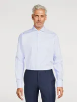 Cotton Stretch Long-Sleeve Shirt