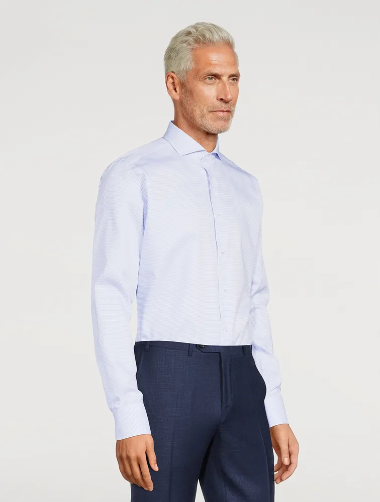 Cotton Stretch Long-Sleeve Shirt
