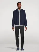 Wool And Cotton Bomber Jacket