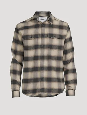 Cotton Plaid Flannel Shirt