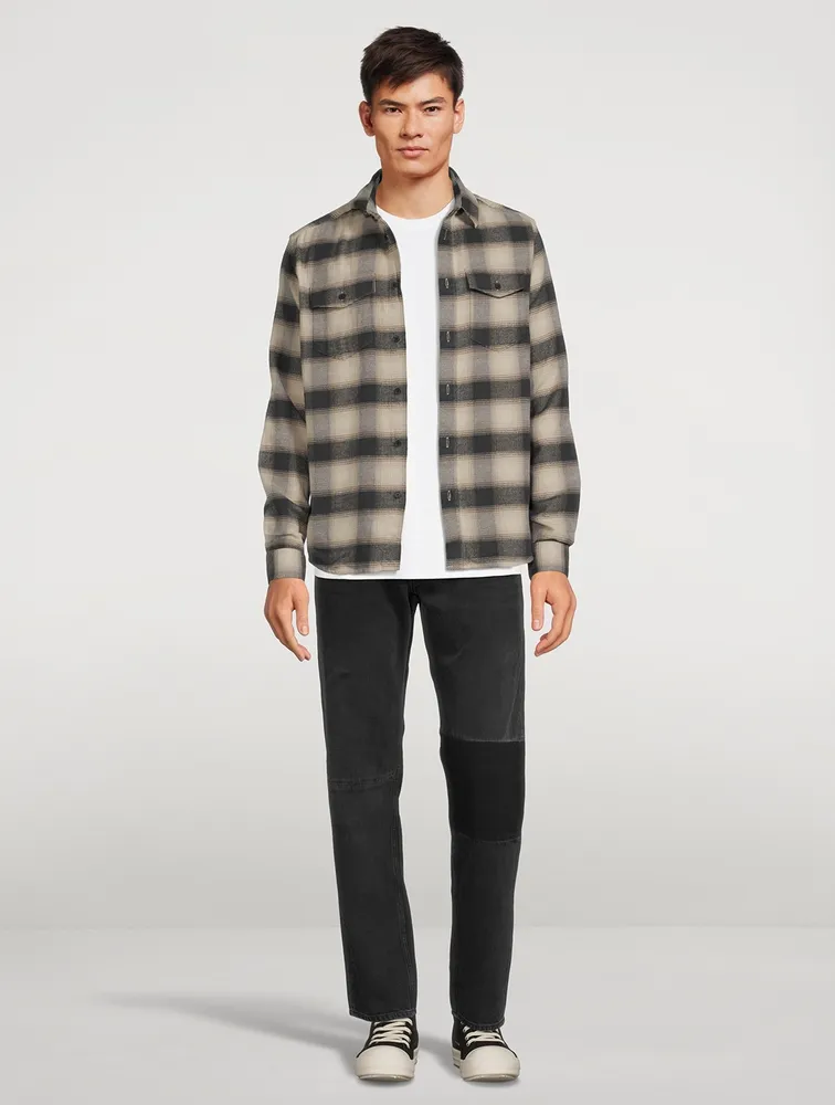 Cotton Plaid Flannel Shirt