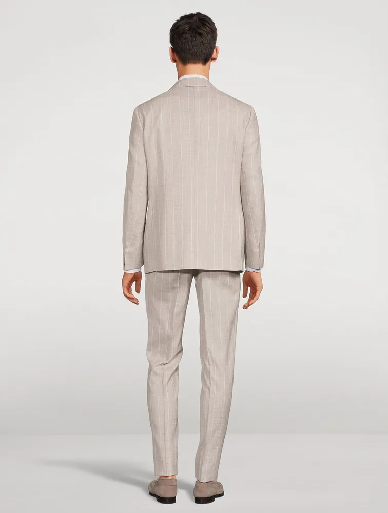 Kei Wool Linen And Silk Suit