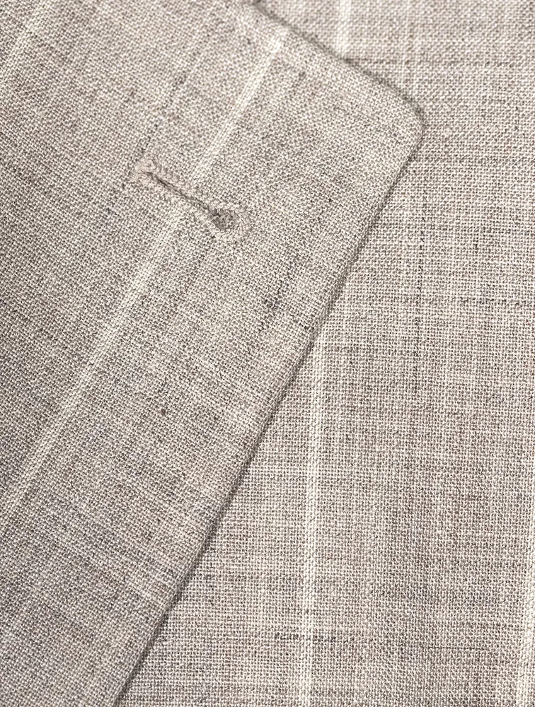 Kei Wool Linen And Silk Suit