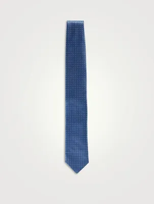 Silk Micro-Patterned Tie