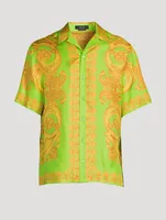 Barocco 660 Silk Short-Sleeve Shirt