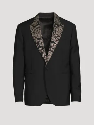 Barocco Silhouette Mohair And Wool Studded Jacket