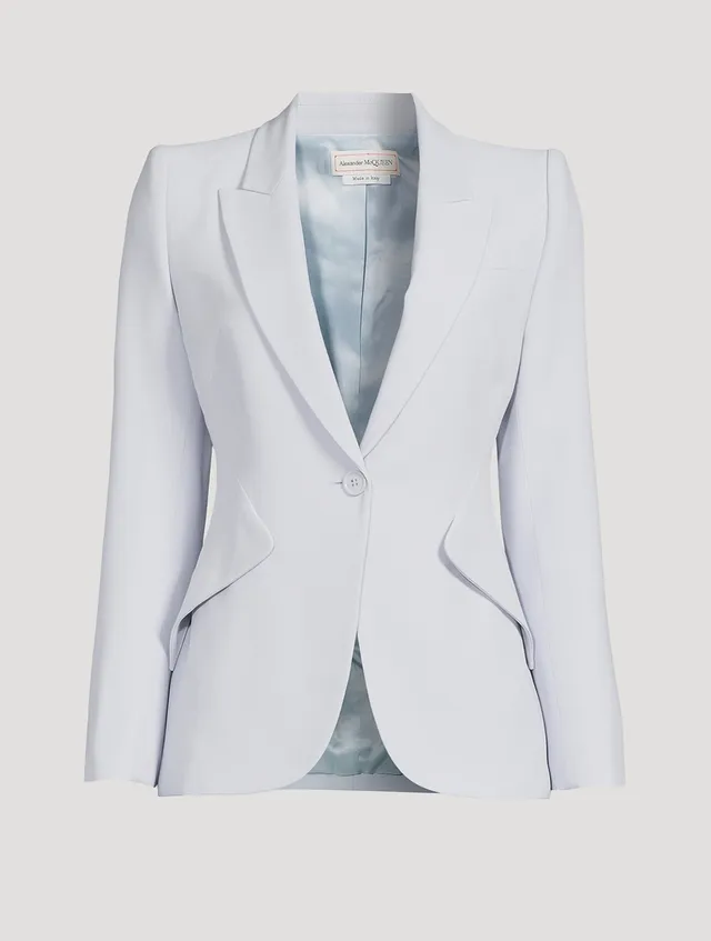 ALEXANDER MCQUEEN Leaf Crepe Blazer