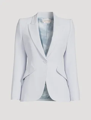 Leaf Crepe Blazer