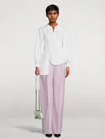 Wide-Leg Wool Trousers