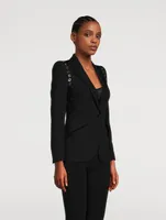 Eyelet Wool Blazer