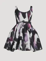 Polyfaille Midi Dress Storm Print