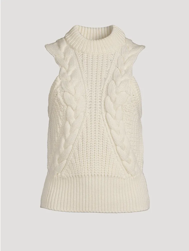 Cable-Knit Sweater Vest