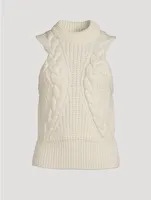 Cable-Knit Sweater Vest