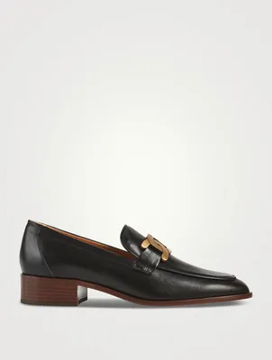 Kate Chain Leather Loafers