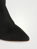 Genia Embellished Suede Ankle Boots