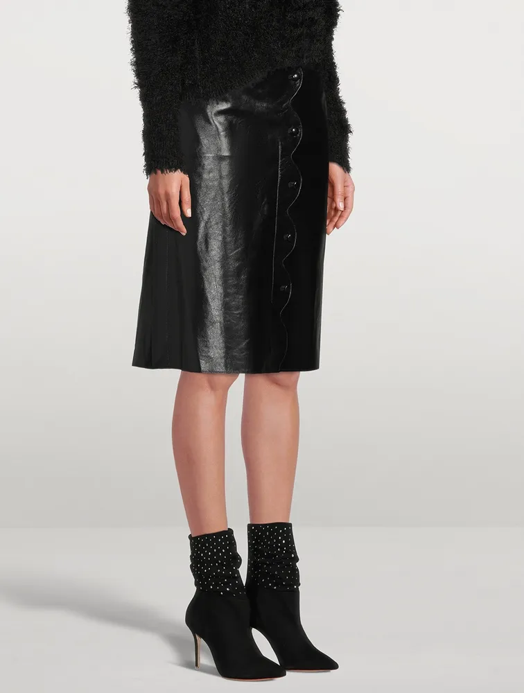 Genia Embellished Suede Ankle Boots