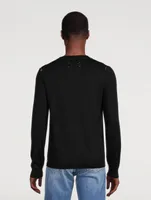 Wool And Cotton Crewneck Sweater