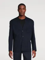 Wool Milano Stitch Jersey Jacket