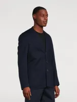 Wool Milano Stitch Jersey Jacket