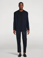 Wool Milano Stitch Jersey Jacket