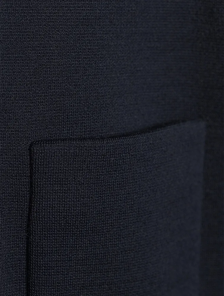 Wool Milano Stitch Jersey Jacket