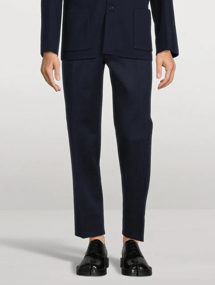 Wool Milano Stitch Jersey Pants