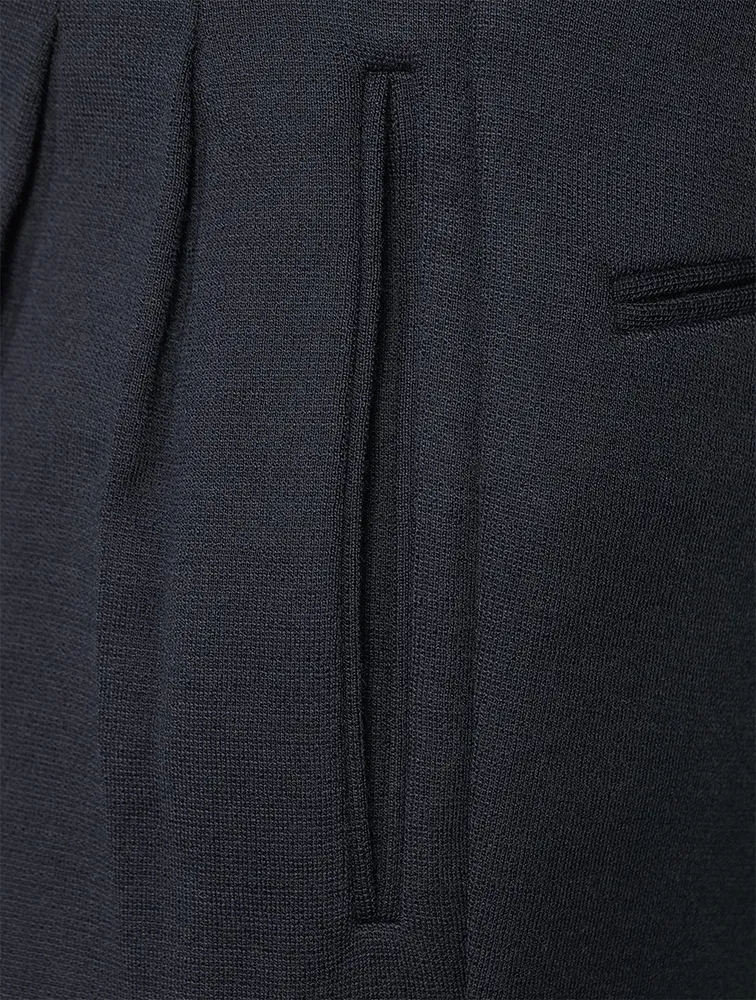 Wool Milano Stitch Jersey Pants