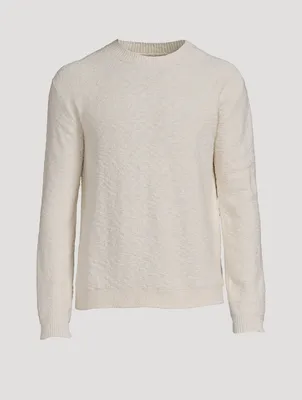 Boucle Long-Sleeve Sweater