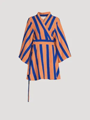 Lenny Cotton Striped Mini Dress