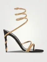 Margot Crystal Satin Sandals