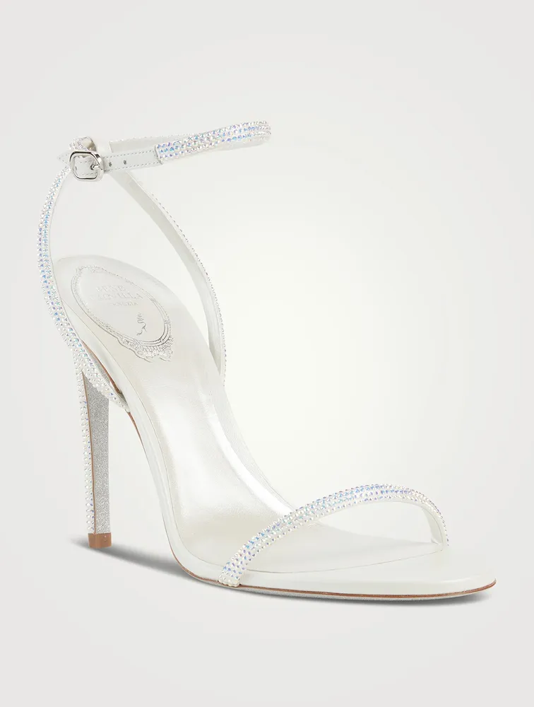 Ellabrita Crystal Satin Sandals