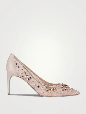 Cinderella Crystal Lace Pumps