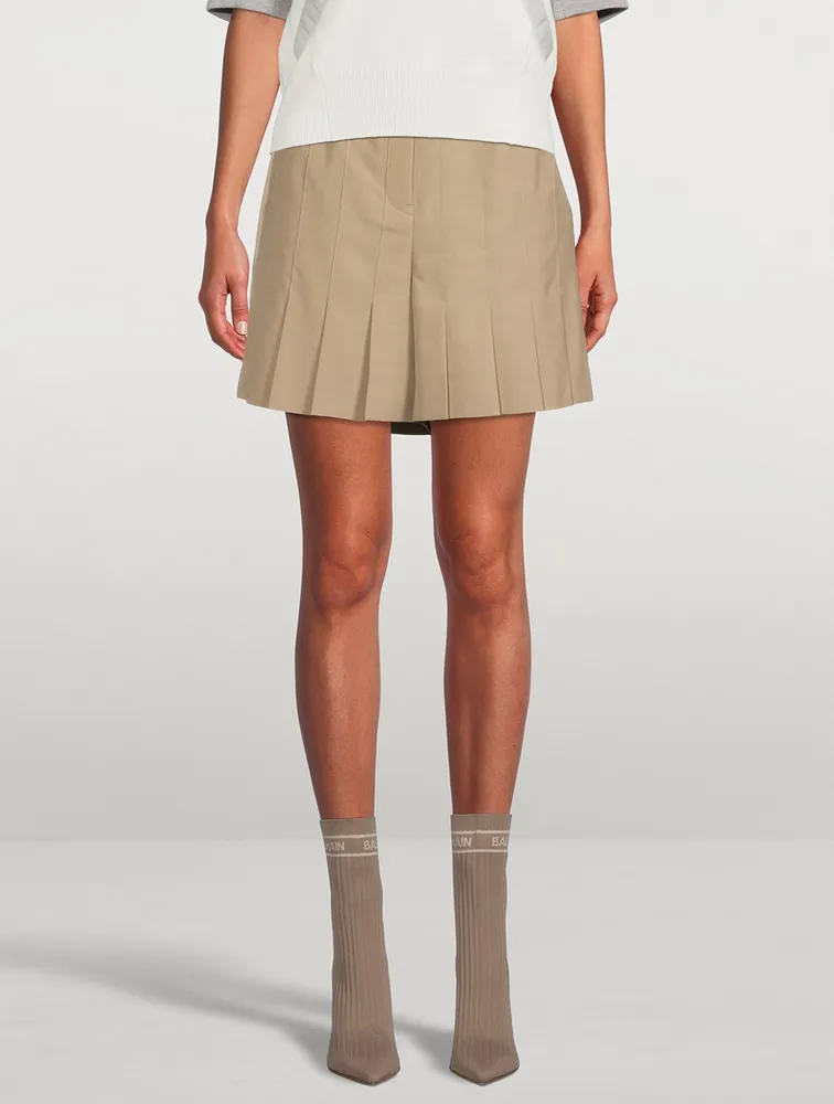 Pleated Mini Skort