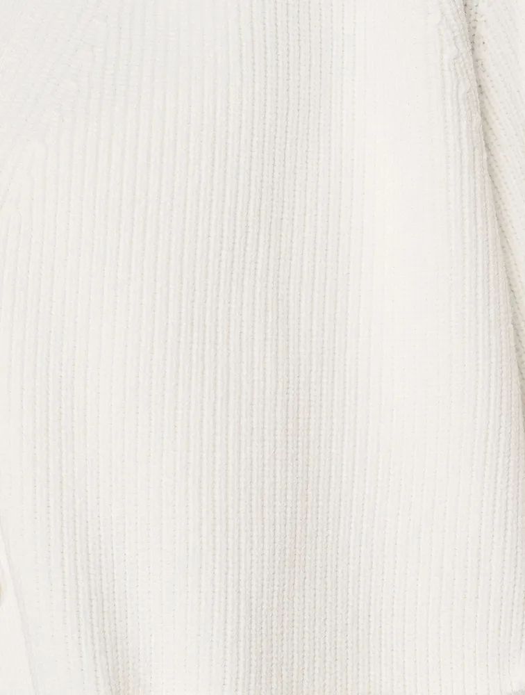 Satin-Back Cardigan