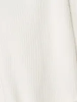 Satin-Back Cardigan