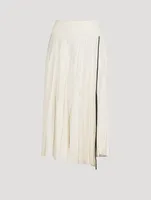 Pleated Midi Skirt