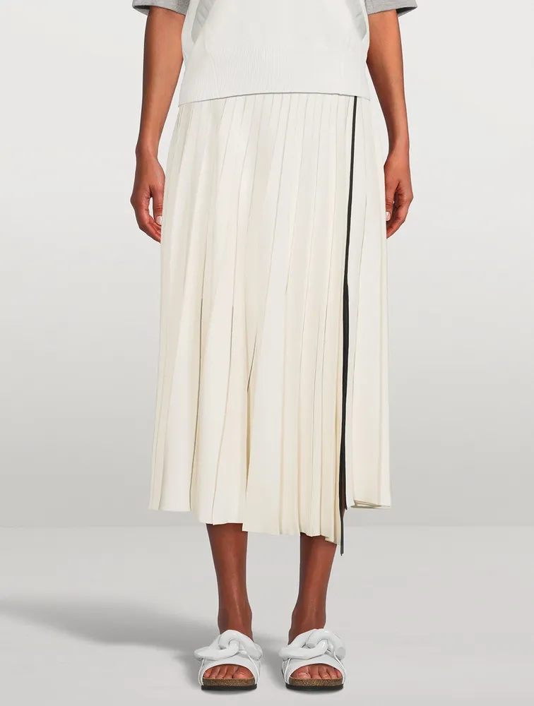 Pleated Midi Skirt