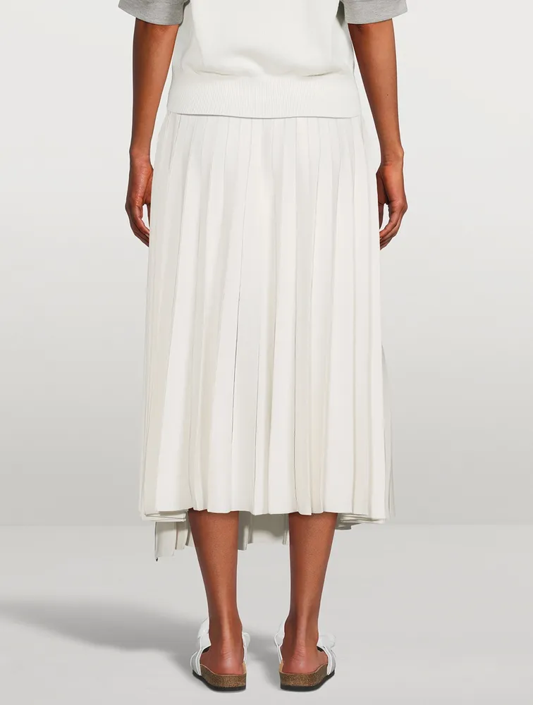 Pleated Midi Skirt