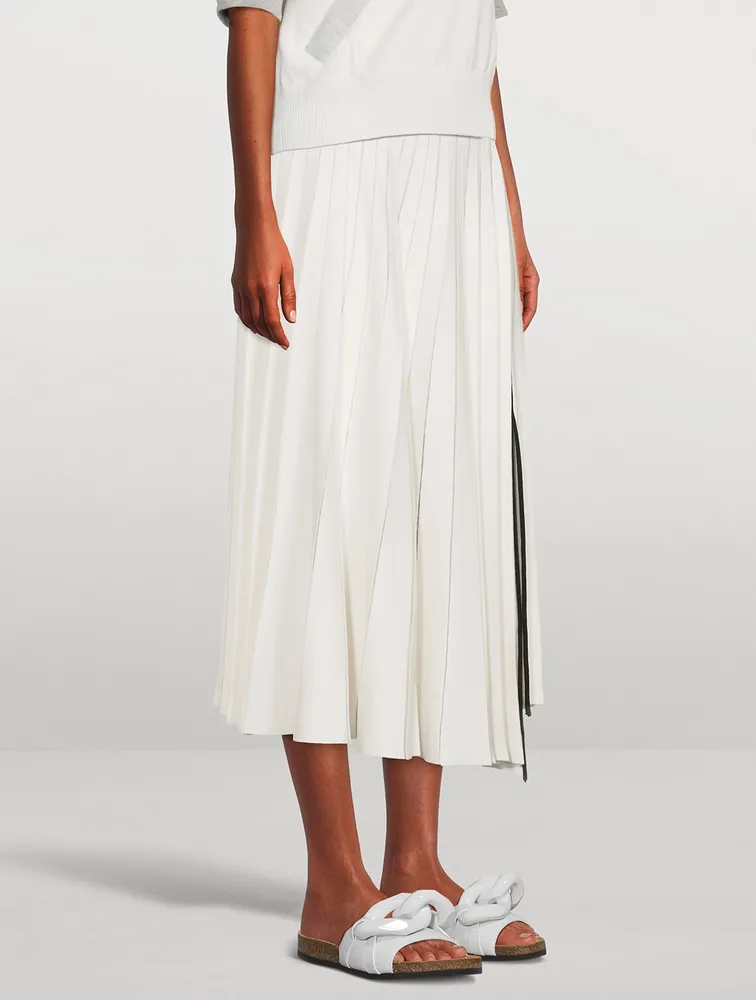 Pleated Midi Skirt