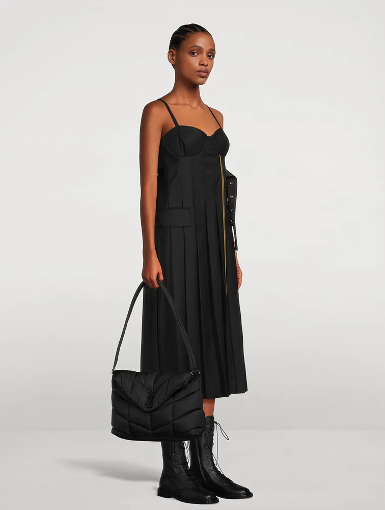 Pleated Midi Dress