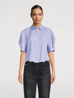 Sacai x Thomas Mason Poplin Shirt Stripe Print