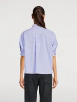 Sacai x Thomas Mason Poplin Shirt Stripe Print