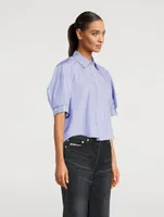 Sacai x Thomas Mason Poplin Shirt Stripe Print
