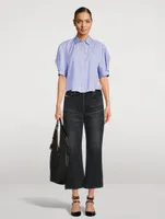 Sacai x Thomas Mason Poplin Shirt Stripe Print