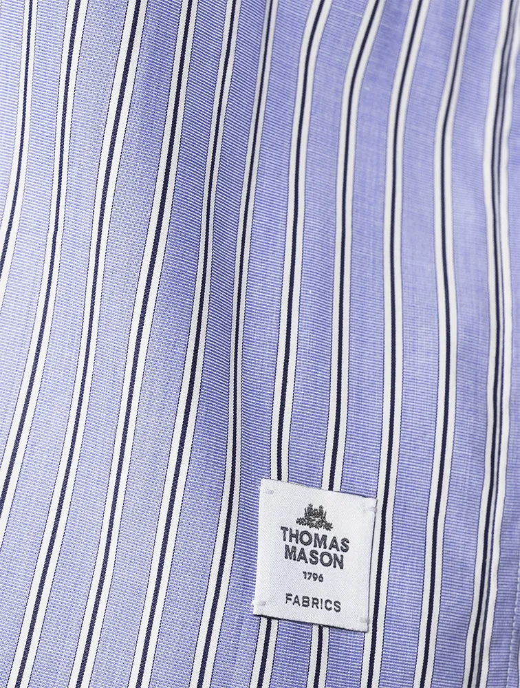 Sacai x Thomas Mason Poplin Shirt Stripe Print