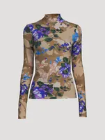 Second Skin Turtleneck Floral Print