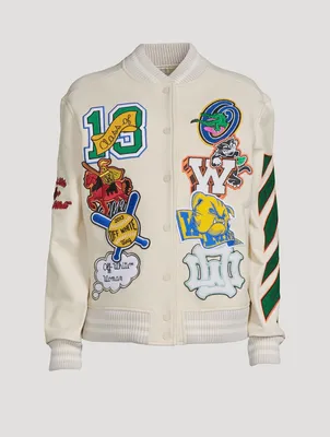 Embroidered Varsity Jacket