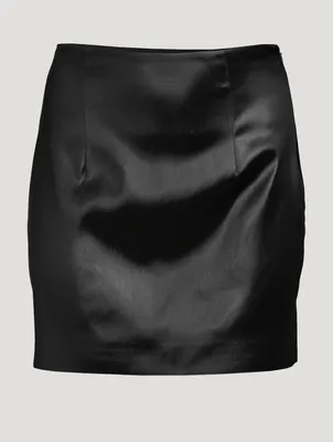 Galway Satin Mini Skirt