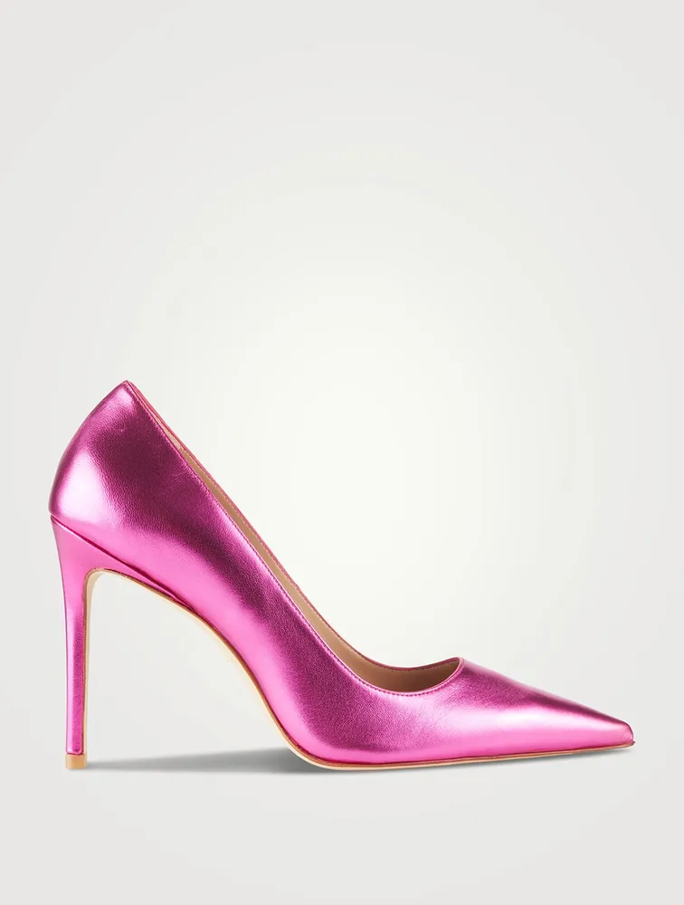 Stuart 100 Metallic Leather Pumps